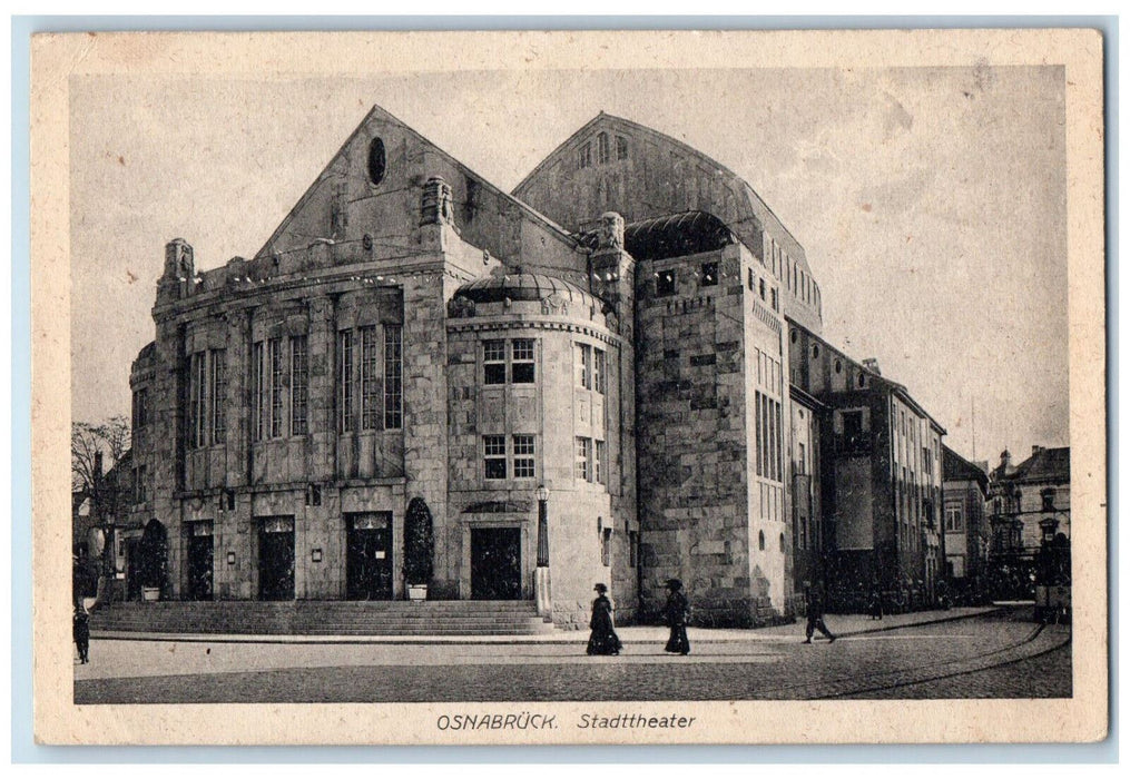 c1940's Stadttheater Osnabruck Building Germany Posted Vintage Postcard