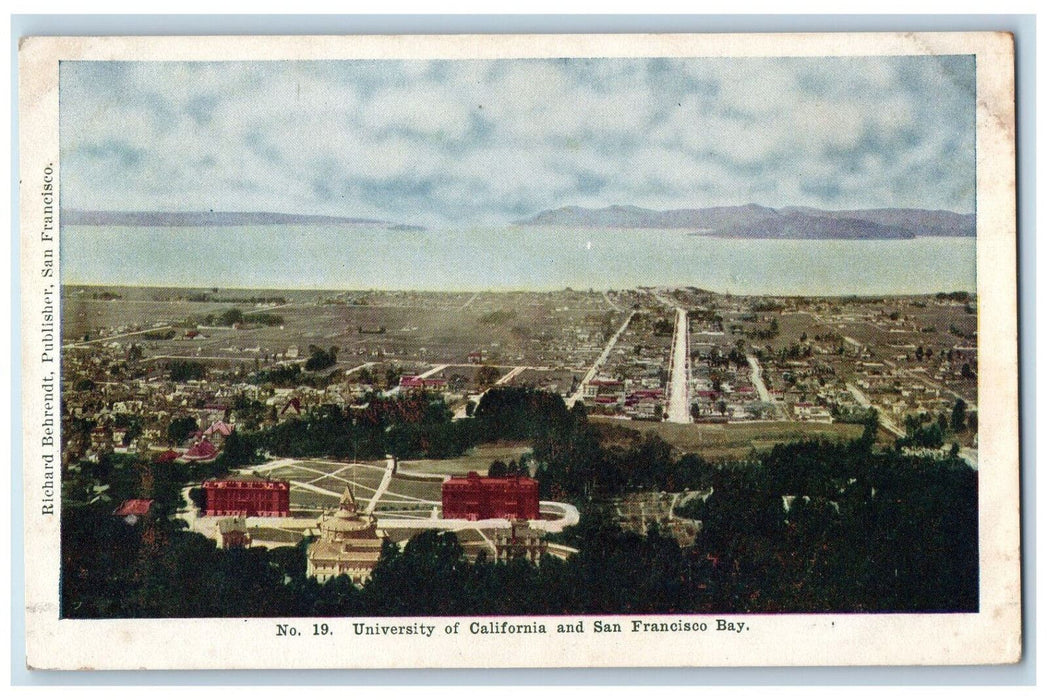 University Of California San Francisco Bay California CA Antique Postcard