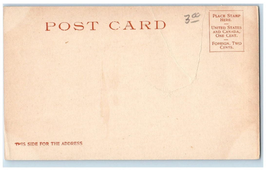 c1905 River Mouth Landing Passenger Ferry Boat Lake View Portsmouth NH Postcard
