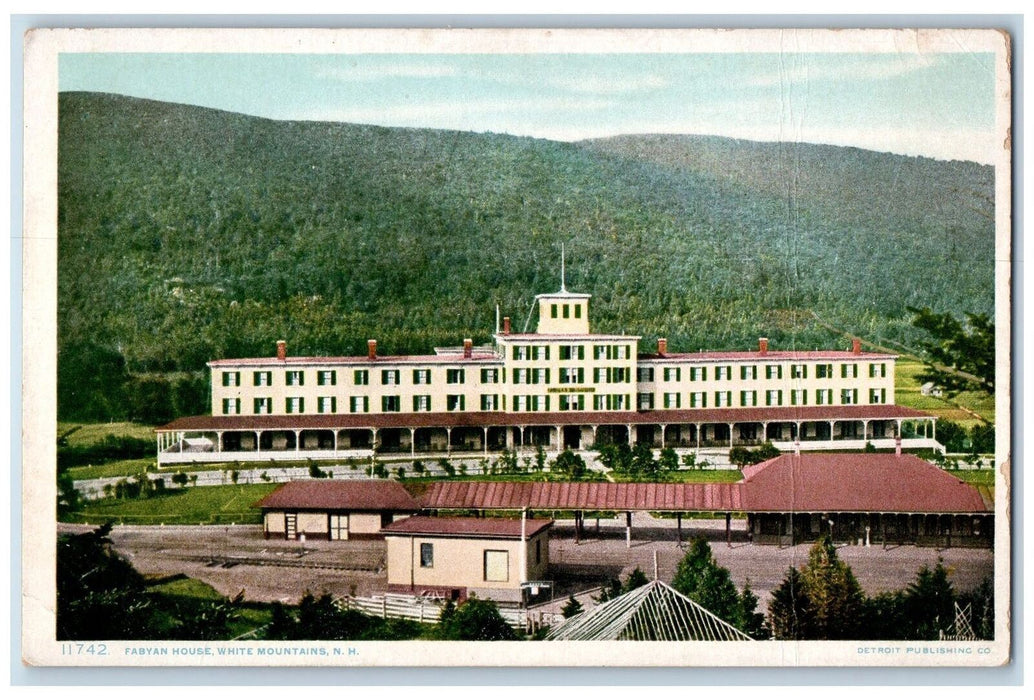 c1950's Fabyan House Building View Station Railway White Mountains NH Postcard
