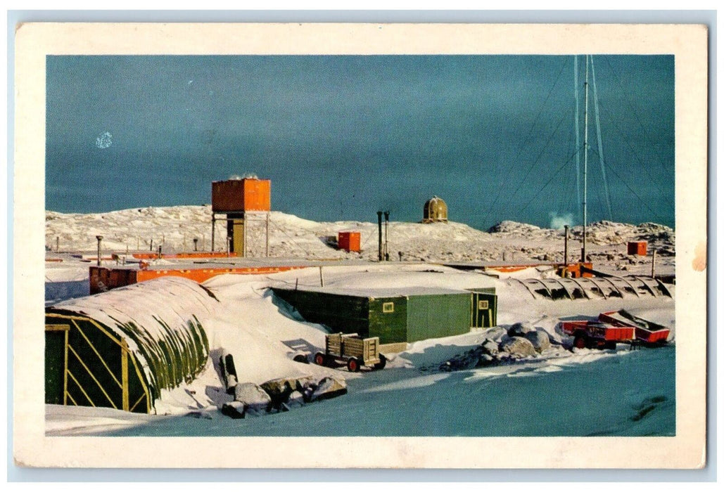1961 Australian Antarctic Territory Abbots Wilkes AAT 8D A.N.A.R.E. Postcard