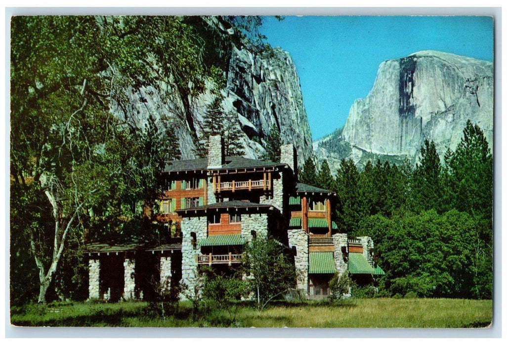 1950 Yosemite National Park The Ahwahnee Hotel Restaurant California CA Postcard