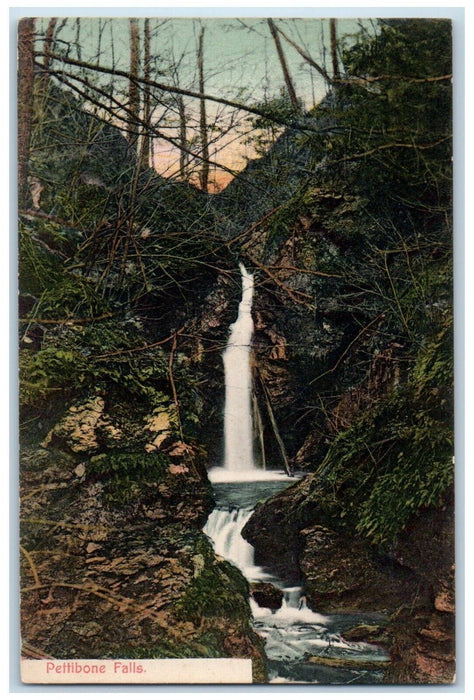 c1910 Pettibone Falls Scenic View Massachusetts  MA Vintage Antique Postcard