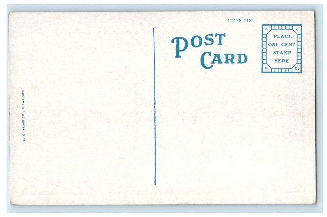 c1910's Seaboard Station Cars West Palm Beach Florida FL Antique Postcard