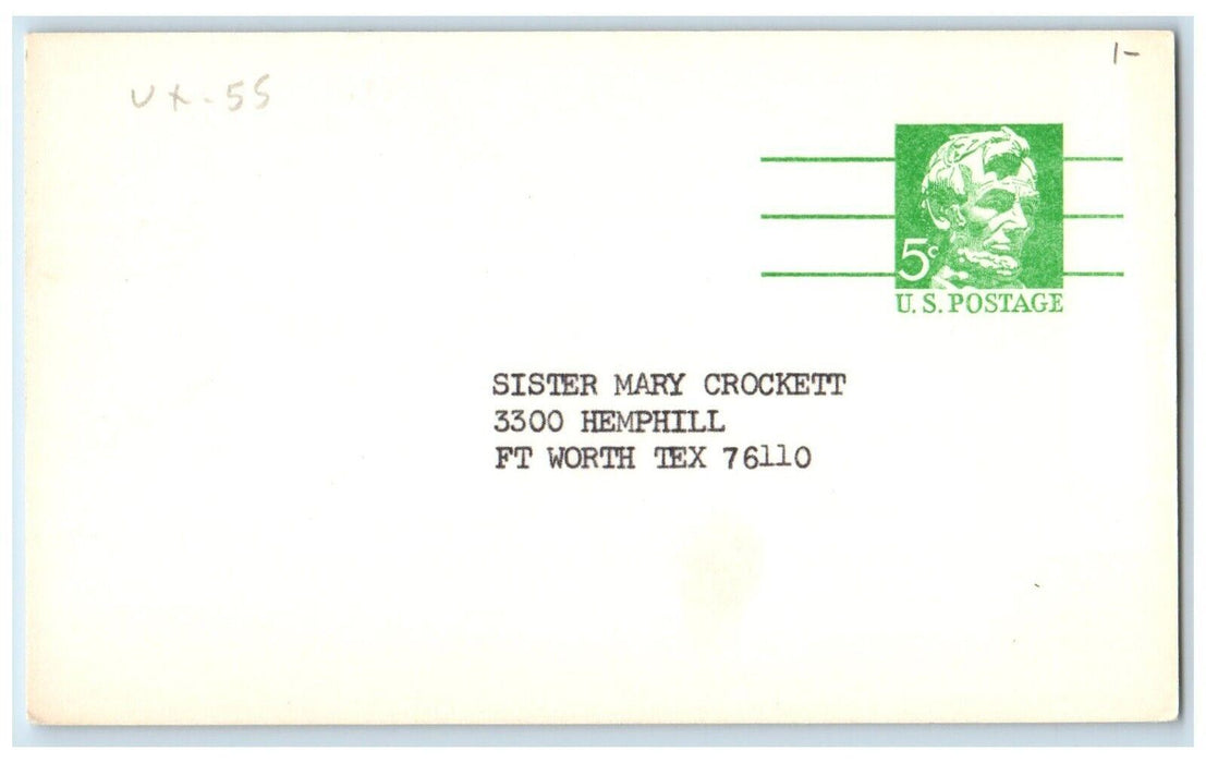 c1950's School Trustee Election Progress Forth Worth Texas TX Unposted Postcard