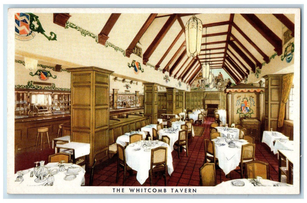 The Whitcomb Tavern Dining Restaurant San Francisco California CA Postcard
