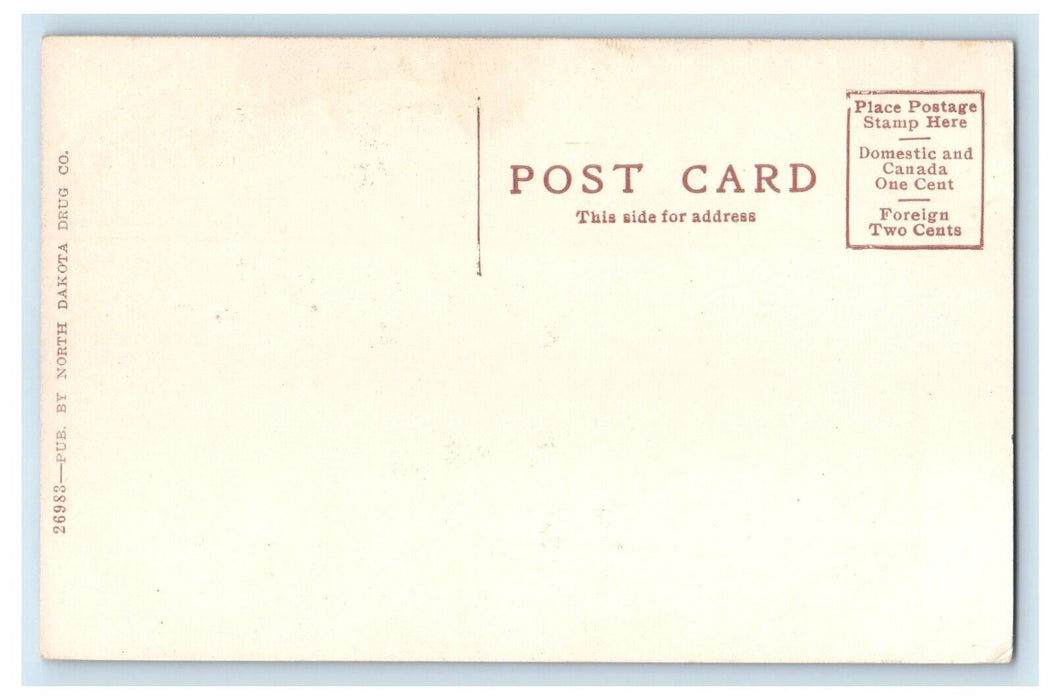 c1910's No. Pac. Depot Train Station Fargo North Dakota ND Antique Postcard