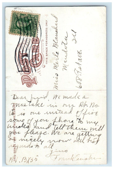 c1910's Atchison Topeka And Santa Fe R. R. Depot Shawnee Oklahoma OK Postcard