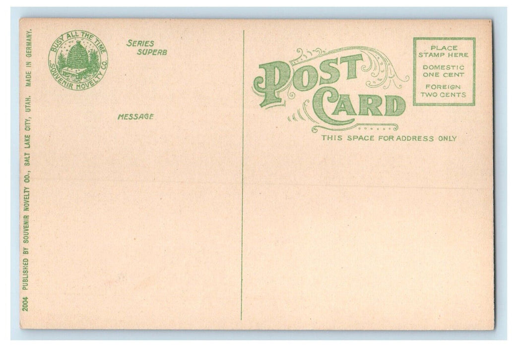 c1910's Union Station Depot Salt Lake City Utah UT Unposted Antique Postcard