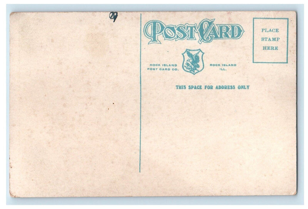 c1910's Rock Island Station Depot Davenport Iowa IA Unposted Antique Postcard