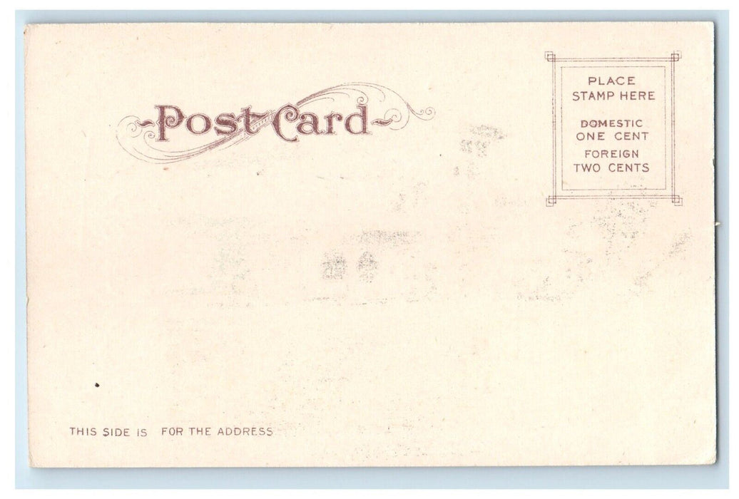 Santa Fe Railroad Depot Station Horse Wagon Stockton California CA Postcard