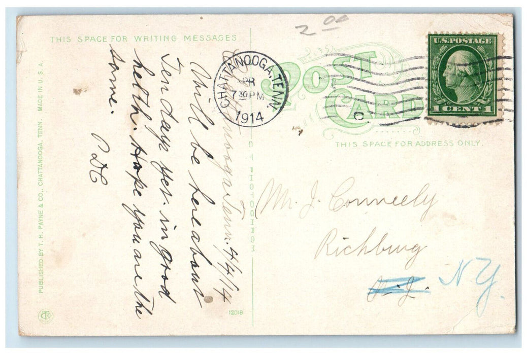 1914 The W. Waldens Ridge 7 Miles From Chattanooga Tennessee TN Antique Postcard