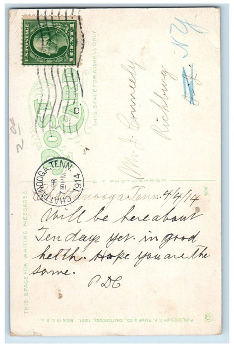 1914 The W. Waldens Ridge 7 Miles From Chattanooga Tennessee TN Antique Postcard