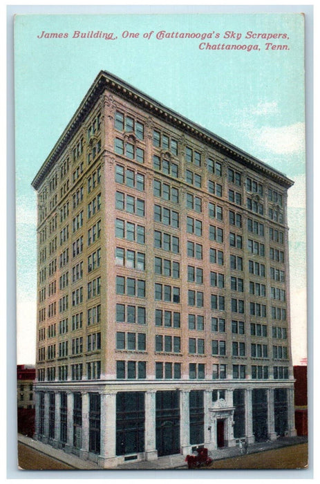 James Building One of Chattanooga's Sky Scrapers Tennessee TN Antique Postcard