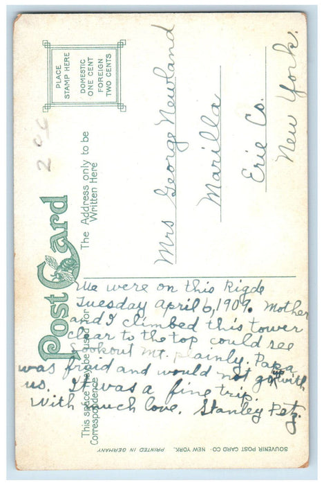 Braggs Headquarters Missionary Ridge Chattanooga Tennessee TN Antique Postcard