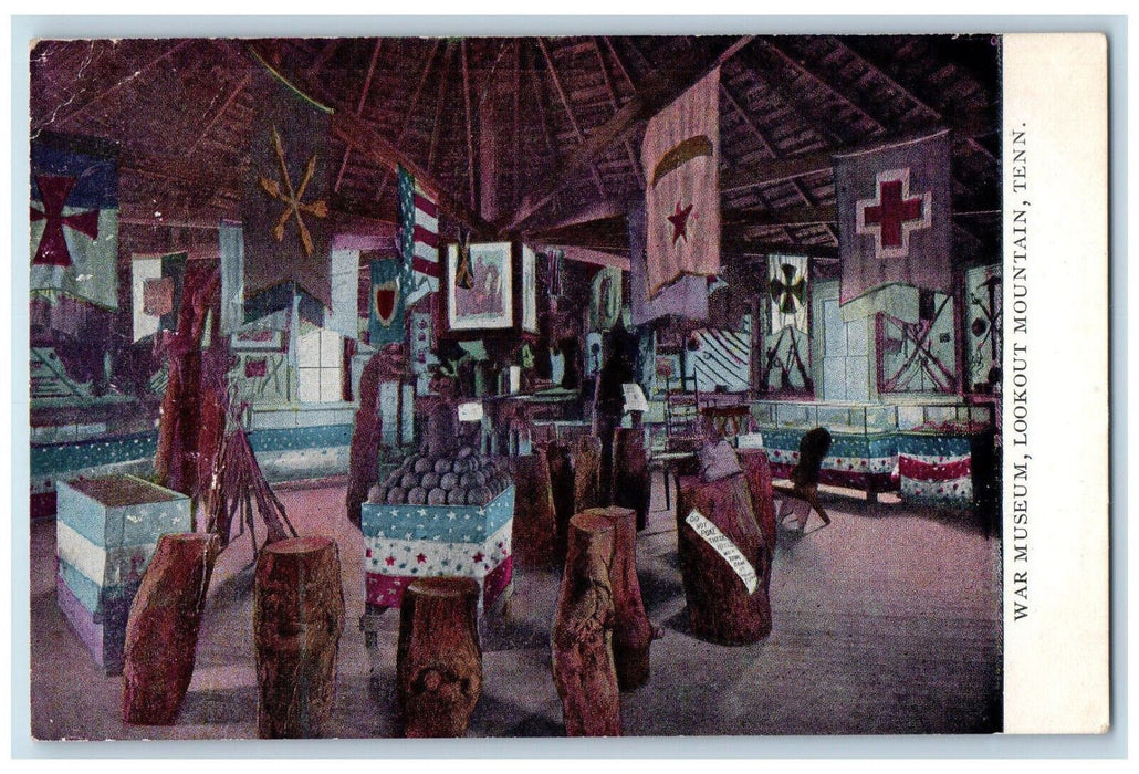 1911 View Of War Museum Lookout Mountain Tennessee TN Antique Posted Postcard