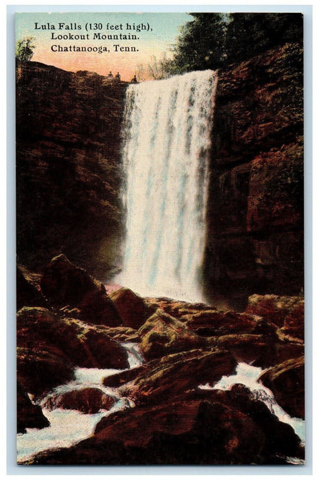 Scenic View Of Lula Falls Lookout Mountain Chattanooga Tennessee TN Postcard