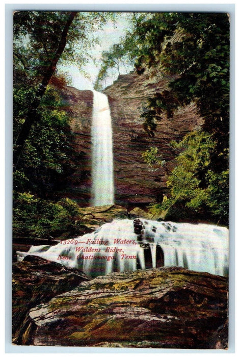 1907 Scenic View Falling Waters Waldens Ridge Chattanooga Tennessee TN Postcard