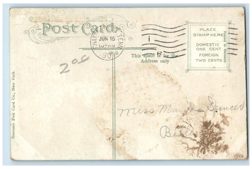 1907 Scenic View Falling Waters Waldens Ridge Chattanooga Tennessee TN Postcard