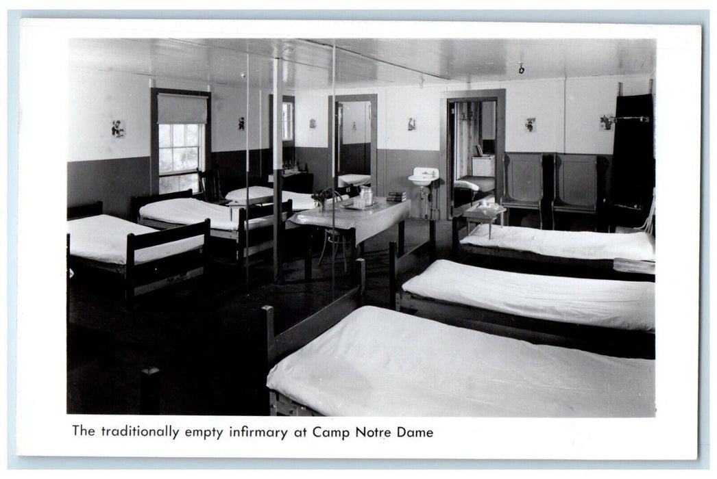 c1940 Infirmary Camp Notre Dame Spofford New Hampshire NH RPPC Photo Postcard