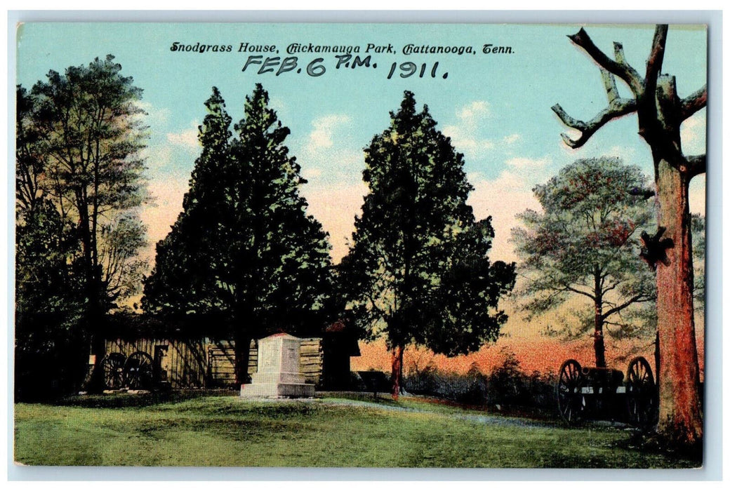 Snodgrass House Chickamauga Park Chattanooga Tennessee TN Vintage Postcard