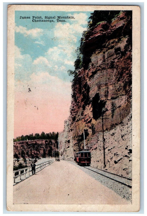 1918 James Point Signal Mountain Chattanooga Tennessee TN Antique Postcard
