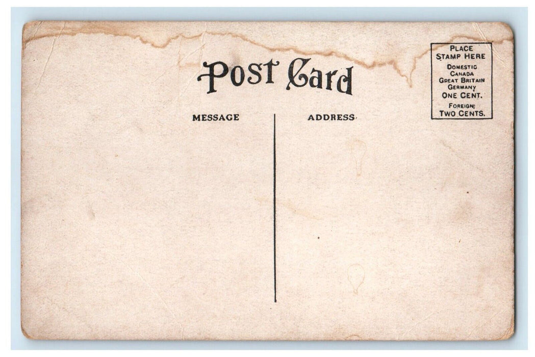 c1910's Rock Island Train Station Depot Lincoln Nebraska NE Antique Postcard