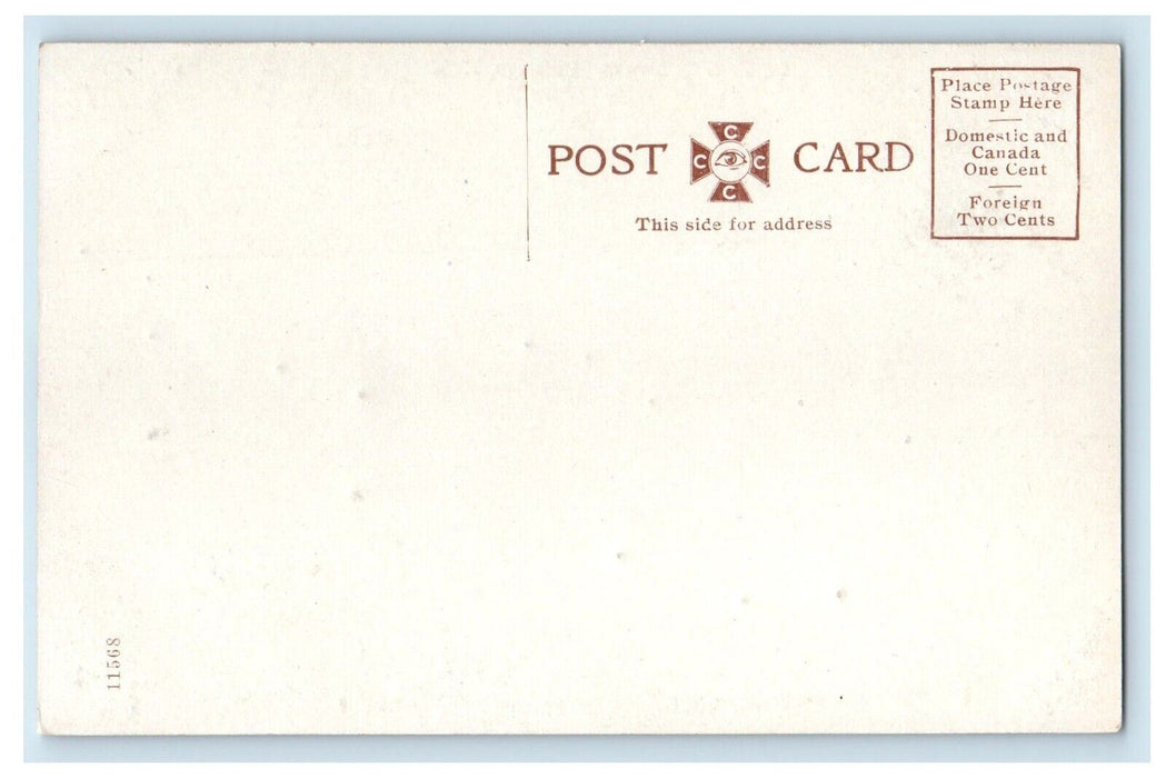 c1910's C. B. & Q. Depot Train Station Holdrege Nebraska NE Antique Postcard