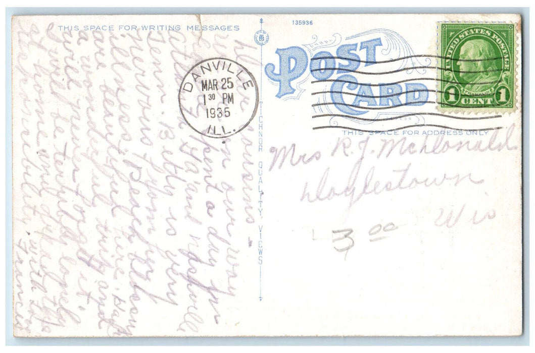 1935 View Of Gledale Tourist Court Chattanooga Tennessee TN Vintage Postcard