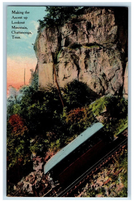 Making The Ascent Up Lookout Mountain Chattanooga Tennessee TN Antique Postcard