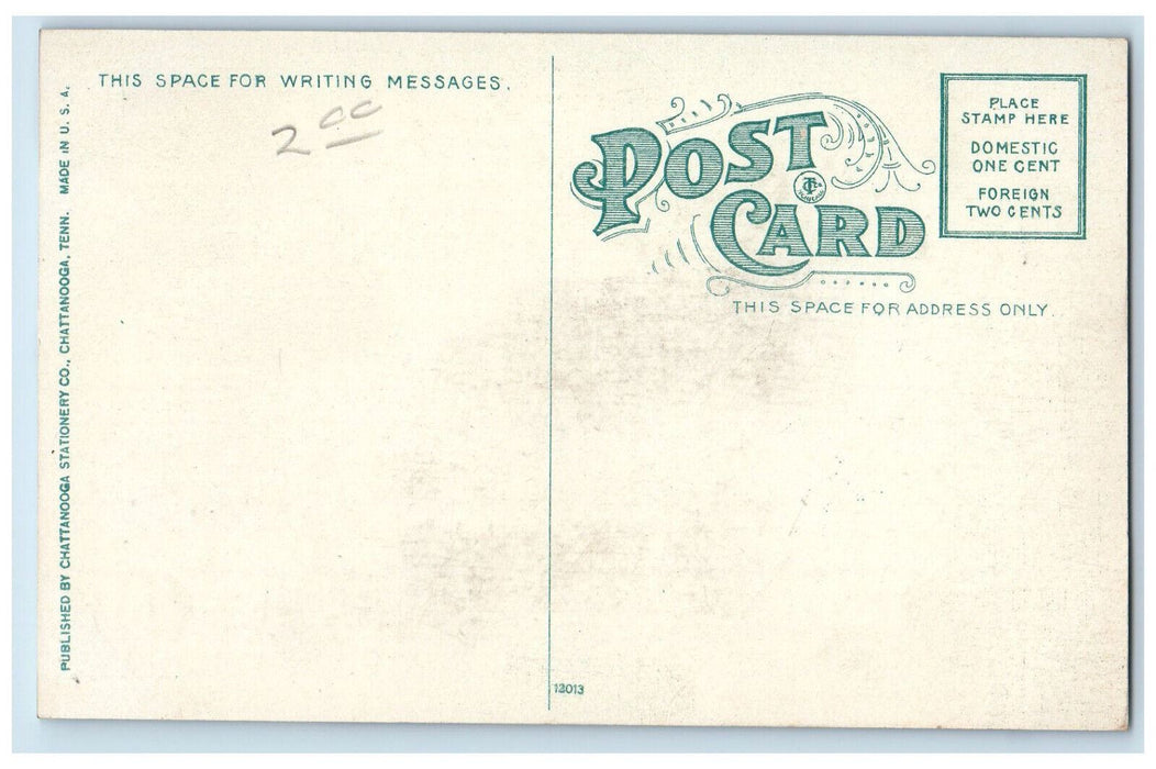 View Of A Primitive Grist Mill Chattanooga Tennessee TN Antique Postcard