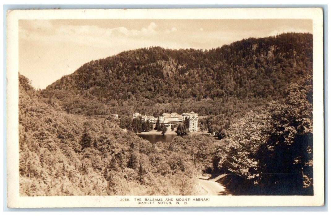 c1920's The Balsams Resort Mount Abenaki Dixville Notch NH RPPC Photo Postcard