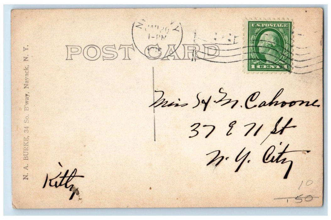 1916 The Haven Country Club Women Resort Nayack NY RPPC Photo Posted Postcard