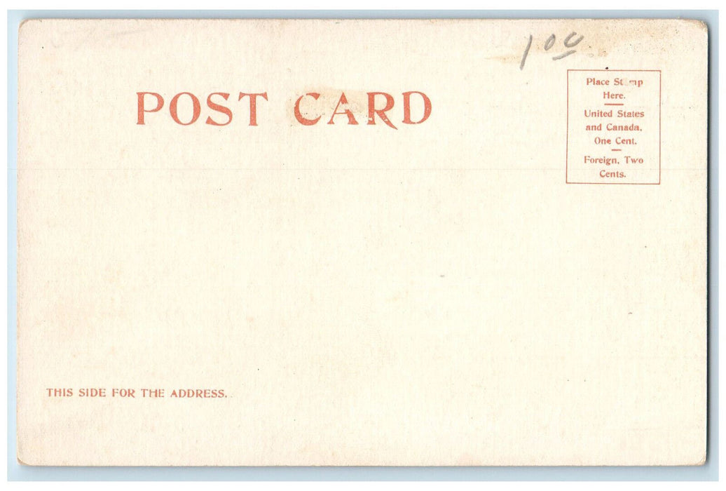 Big Butte And Water Reservoir Butte Montana MT, Mountain Scene Antique Postcard