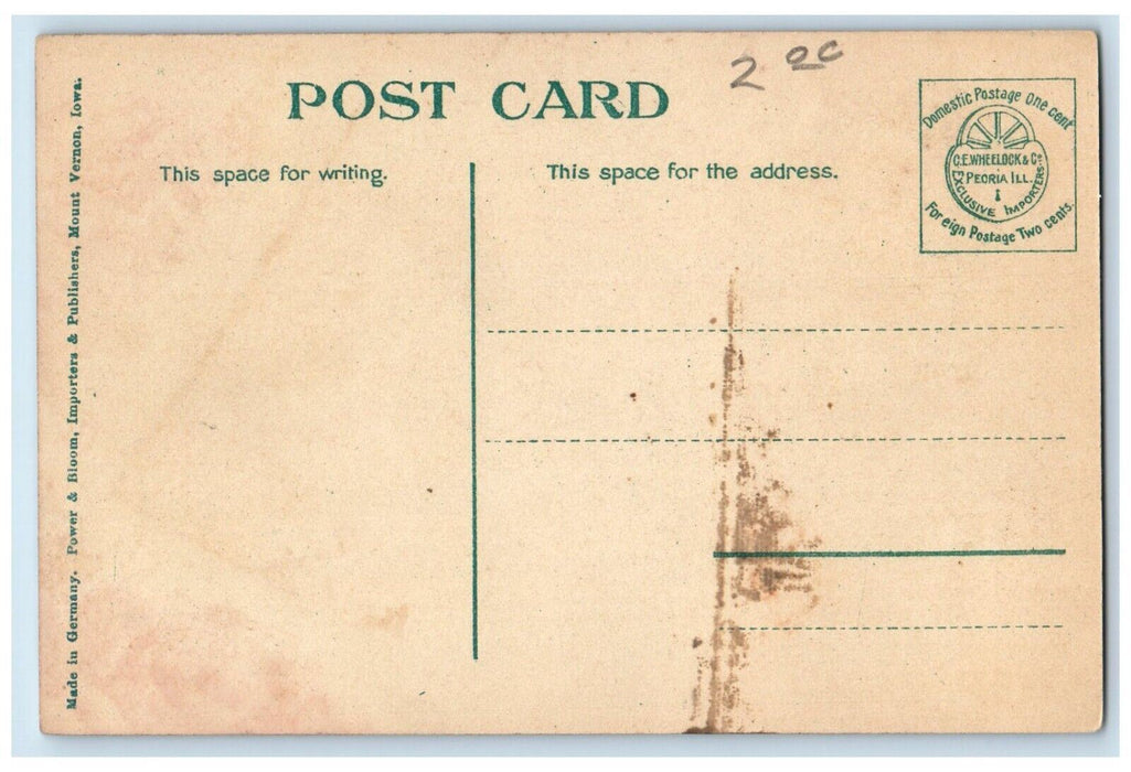 c1910 Campus Cornell College Mount Vernon Iowa IA Antique Unposted Postcard