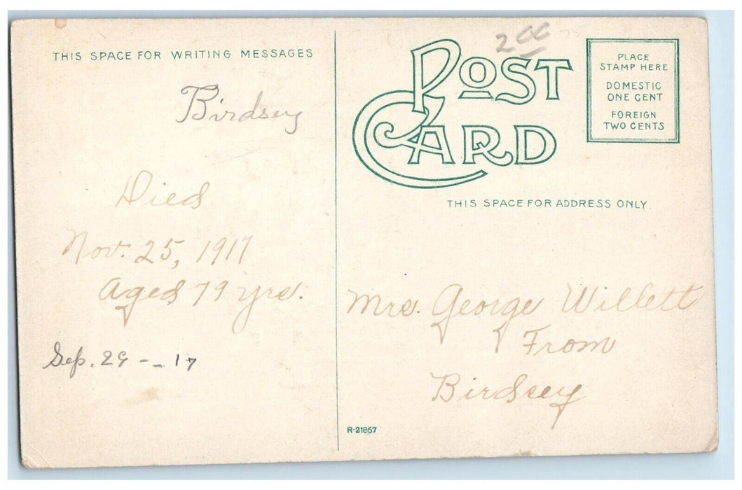 1917 First National Bank Building Mason City Iowa IA Antique Postcard