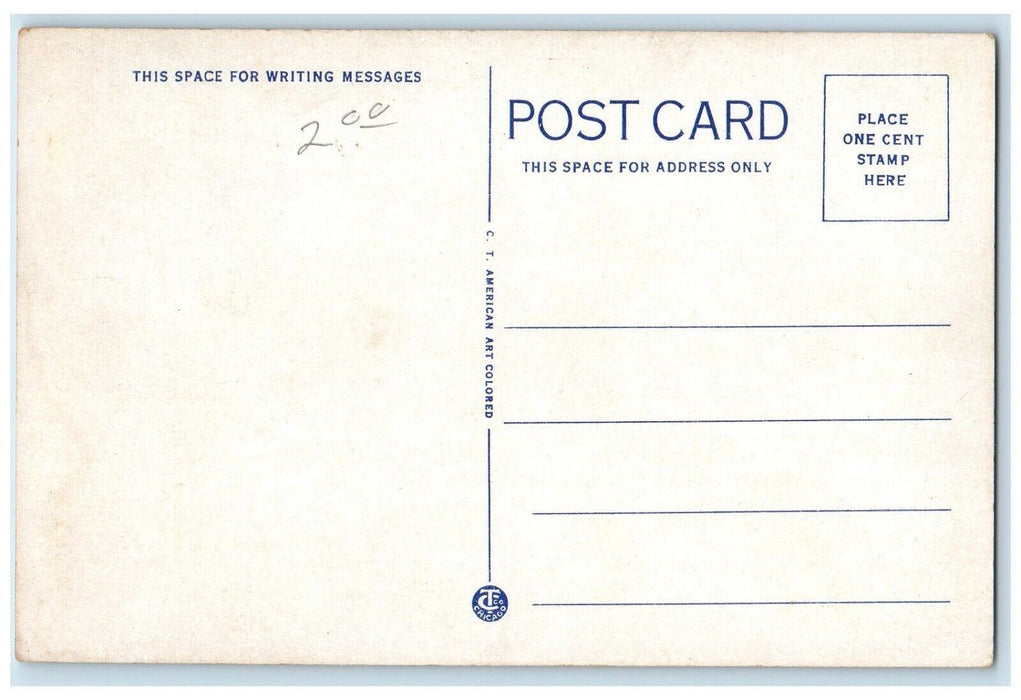 c1930's Pilgrim Hotel Marshalltown Iowa IA Vintage Unposted Postcard