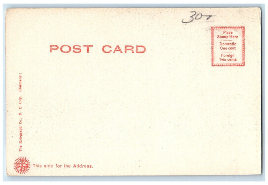 c1905 Fogg Library Building South Weymouth Massachusetts MA Rotograph Postcard