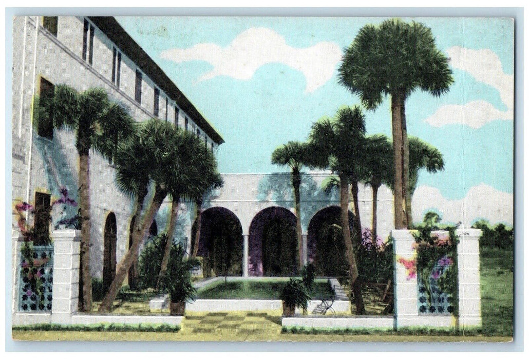 c1950's Warm Sulphur Swimming Pool Florida Medical Center Venice FL Postcard