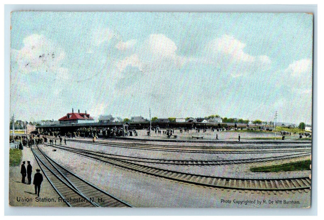 1946 Union Station Depot Rochester New Hampshire NH Posted Vintage Postcard