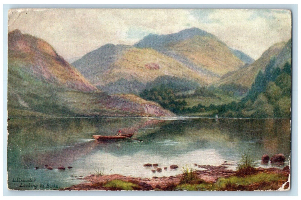 c1910 Uliswater Looking to Birks Oilette England Tuck Art Posted Postcard