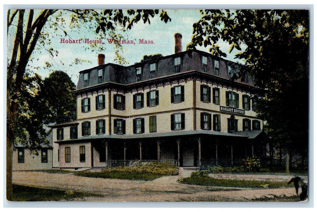 c1910's Hobart House Whitman Massachusetts MA Unposted Antique Postcard