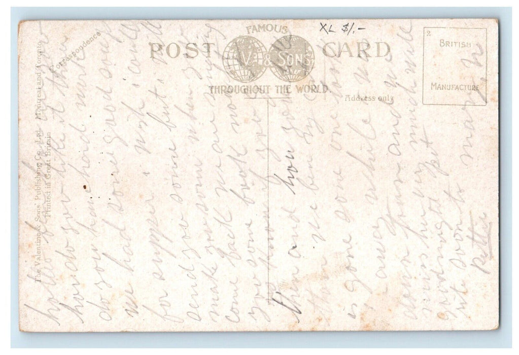 c1910's Grand Trunk Railway Station Railroad Train Hamilton Canada Postcard