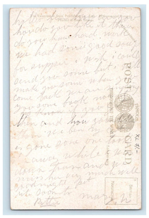 c1910's Grand Trunk Railway Station Railroad Train Hamilton Canada Postcard