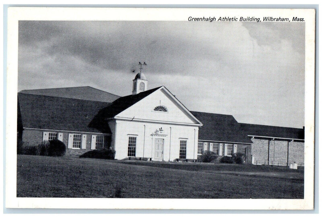 Greenhalgh Athletic Building Wilbraham Massachusetts MA Vintage Postcard