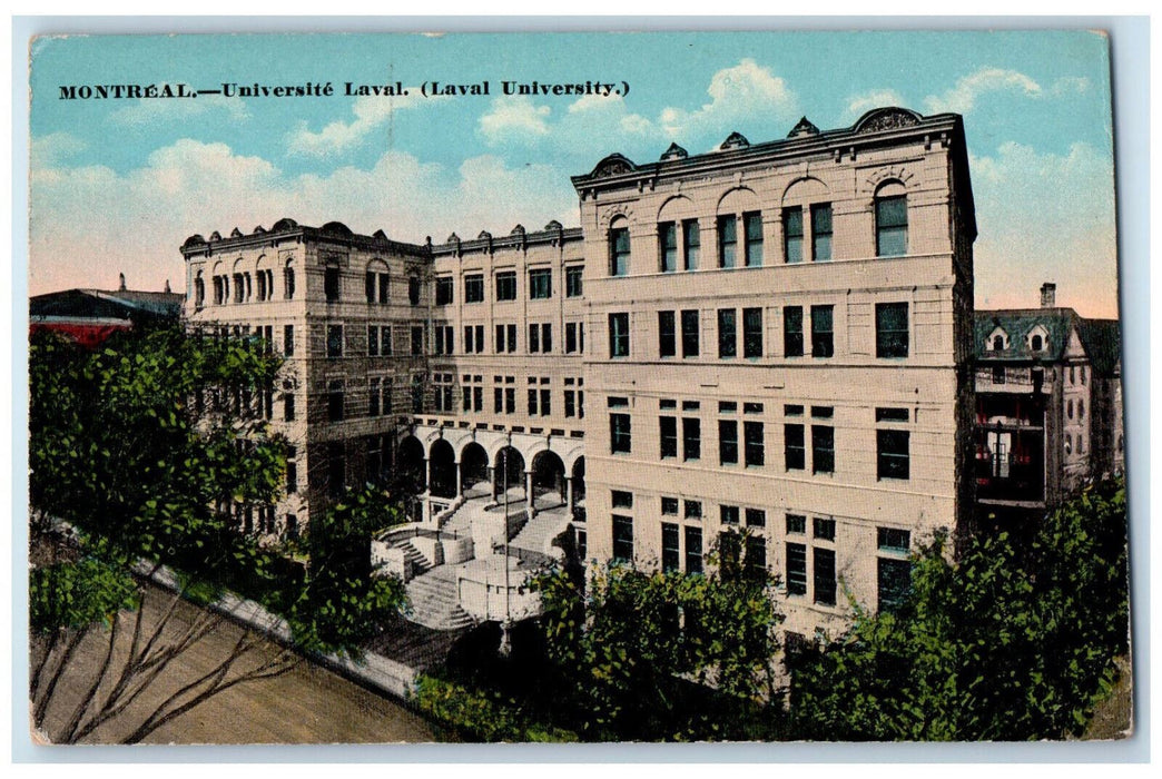 c1910 Laval University Montreal Quebec Canada Antique Unposted Postcard
