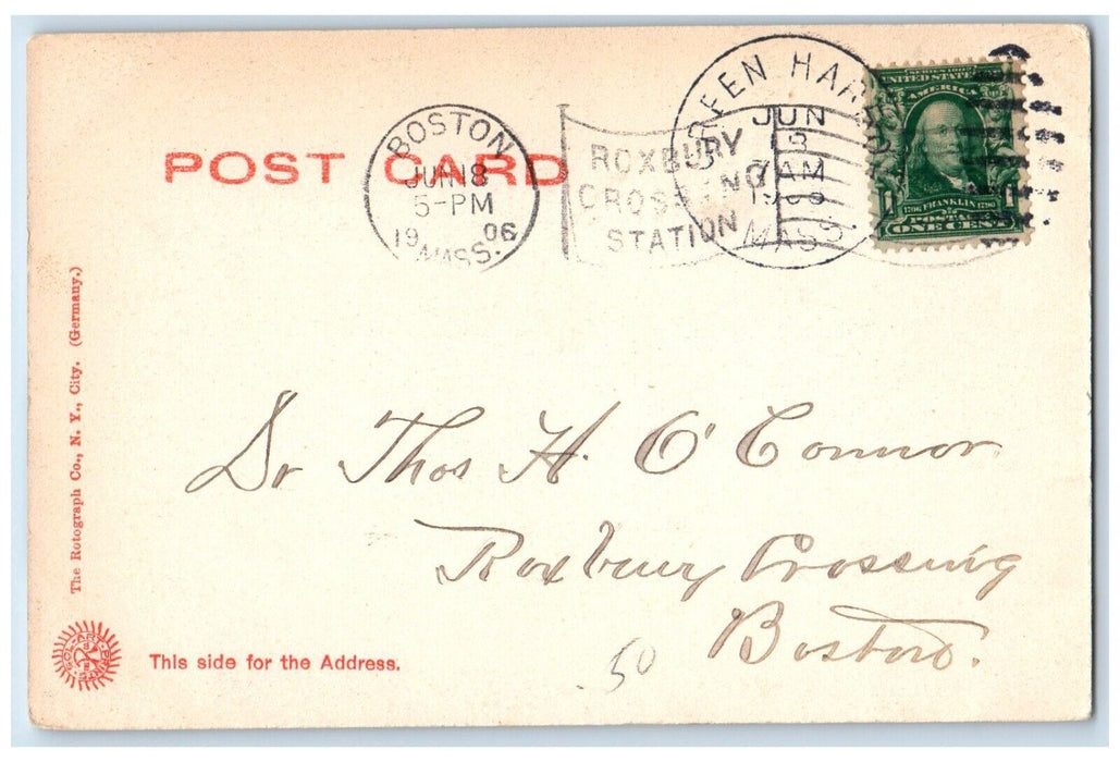 1906 Union Chapel Life Saving Station Brant Rock Massachusetts Vintage Postcard
