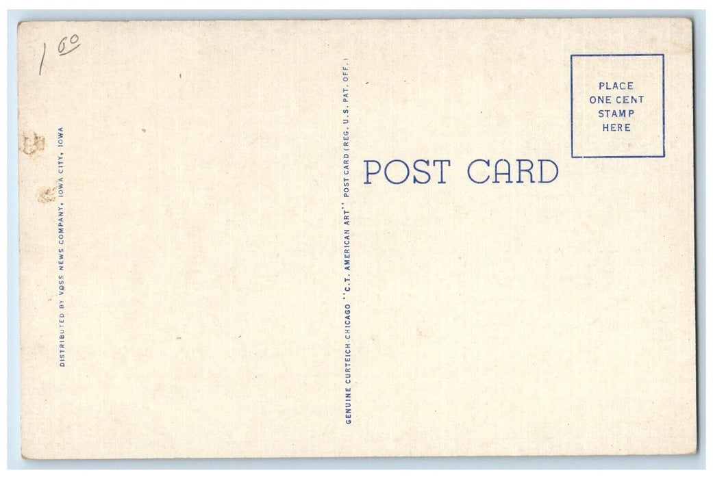 c1920s Iowa Memorial Union University of Iowa Iowa City Iowa IA Antique Postcard