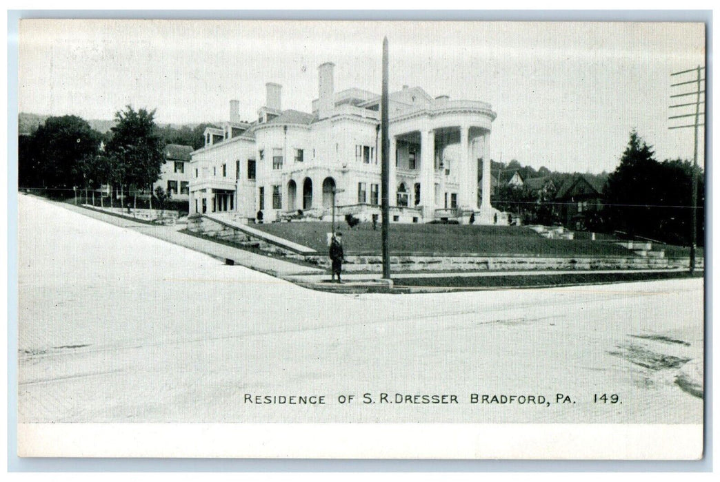 1898 Residence SR Dresser Bradford Pennsylvania PA Act Congress Private Postcard