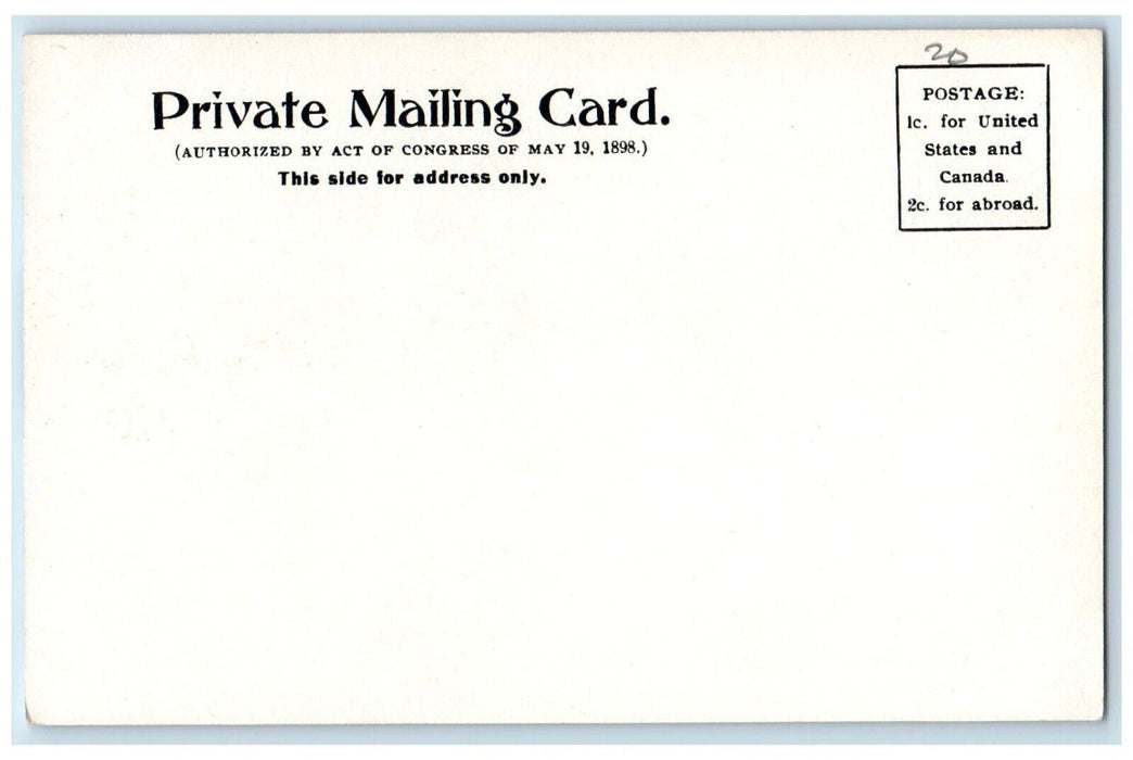 1898 Residence SR Dresser Bradford Pennsylvania PA Act Congress Private Postcard